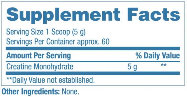 creatine complete creatine supp facts