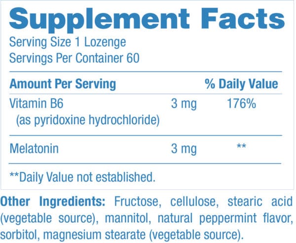 melatonin 60lzsuppfacts