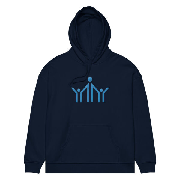 unisex organic relaxed hoodie french navy front 698240b9ac7fc.jpg